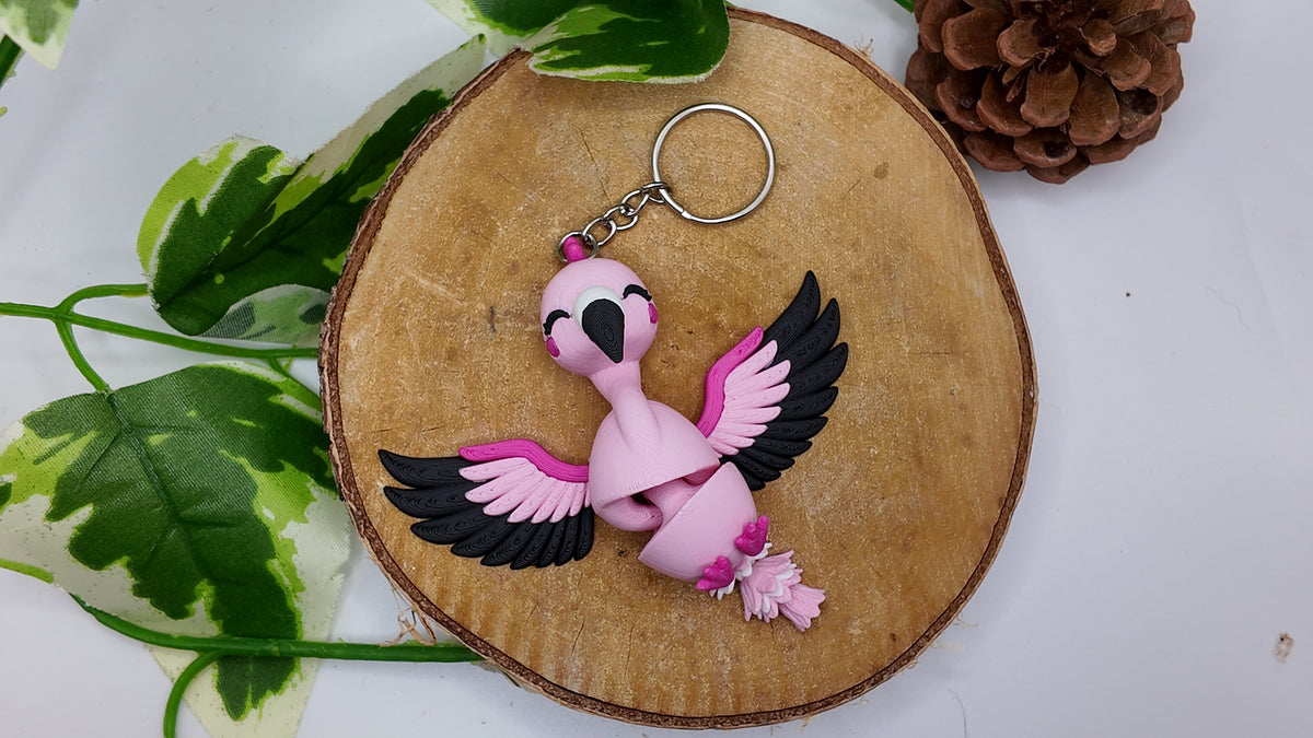 Porte-clé Flamant Rose