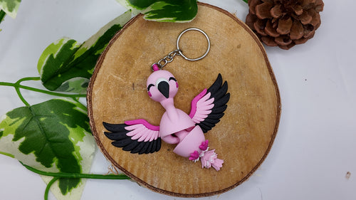 Porte-clé Flamant Rose