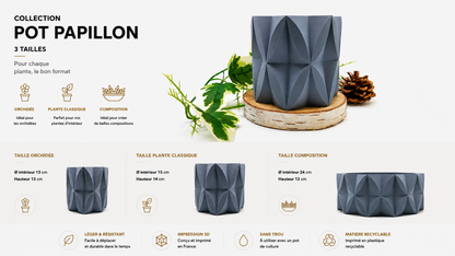 Pots et cache-pots papillon
