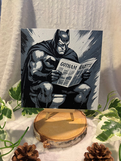 Hueforge Batman aux toilettes