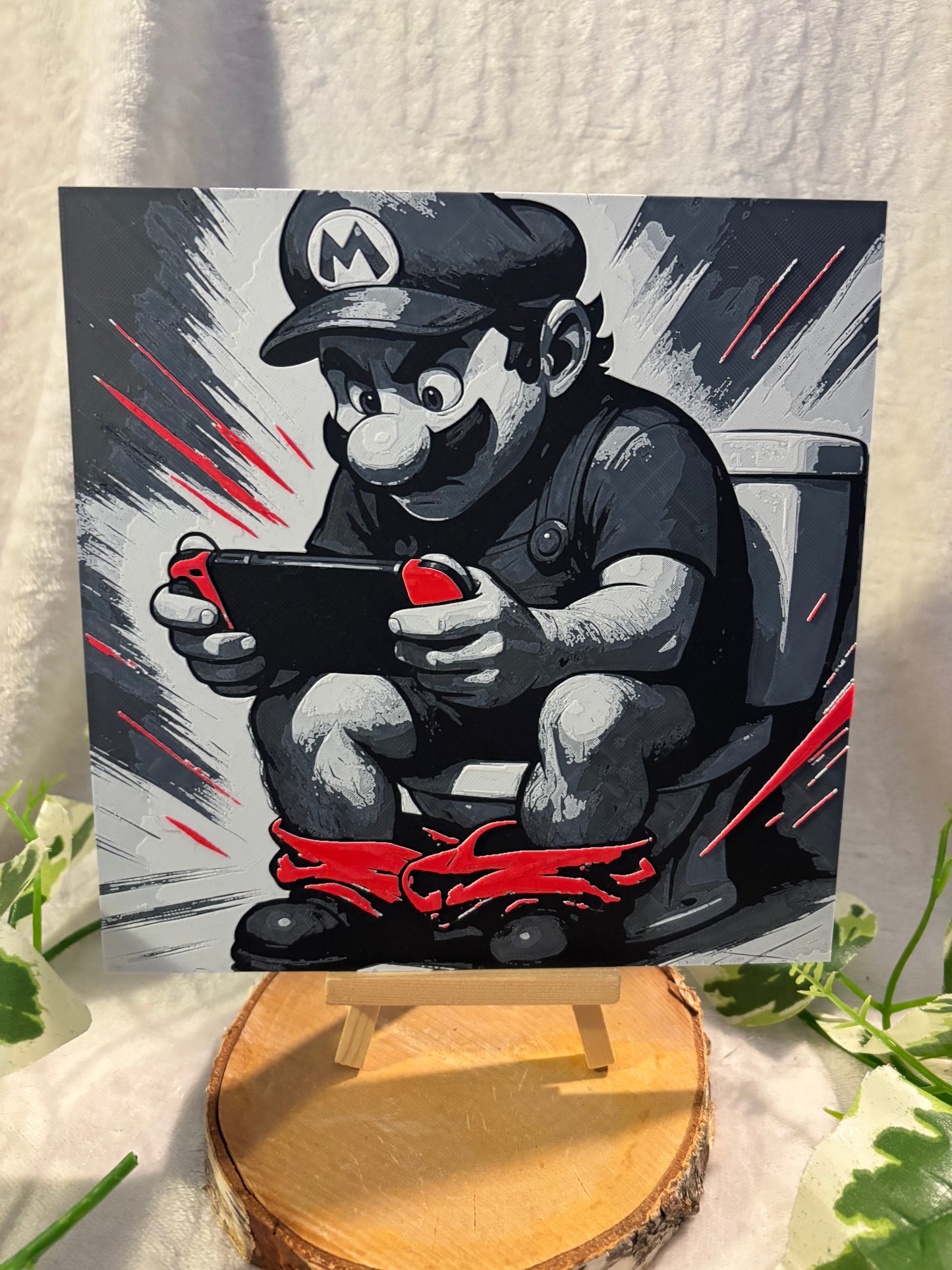 Hueforge Mario aux toilettes