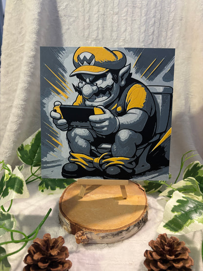 Hueforge Wario aux toilettes