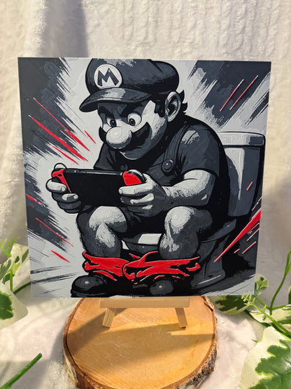 Hueforge Mario aux toilettes