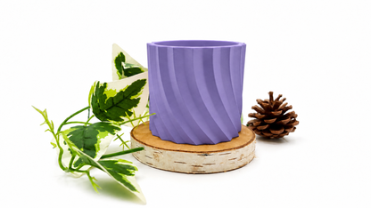 Pots et cache-pots à spirale tournante
