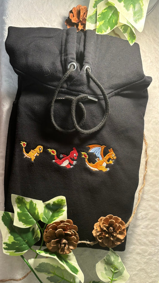 Sweat brodé Dracaufeu family - Pokémon